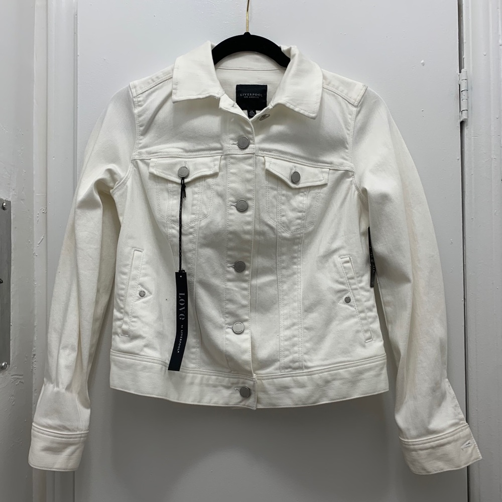 NEW Liverpool white denim jacket